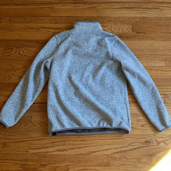 Women's L.L.Bean Sweater Fleece Pullover Size Medium Pewter Color - Picture 6 of 9
